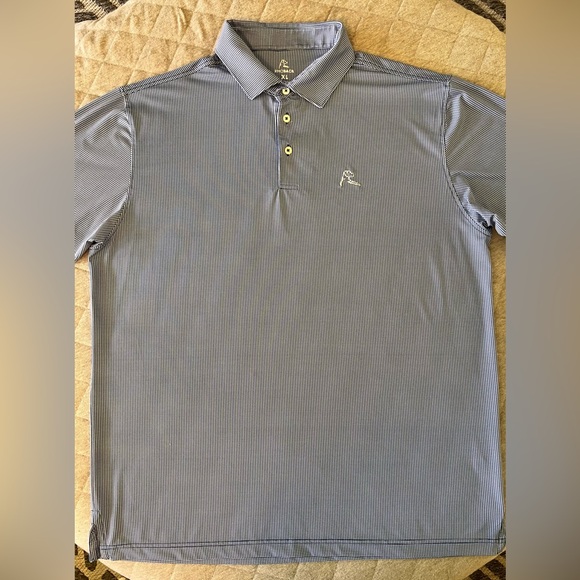 RHOBACK XL Men’s Blue Gingham Golf Polo Orig $98 Excellent Condition Worn 1x - Picture 2 of 9